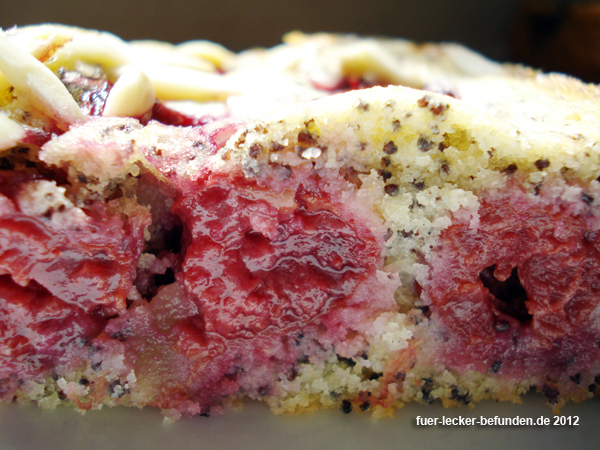 Für lecker! befunden: Mohn-Kirsch-Kuchen