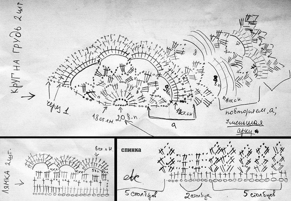 Ткань плюс вязание схемы