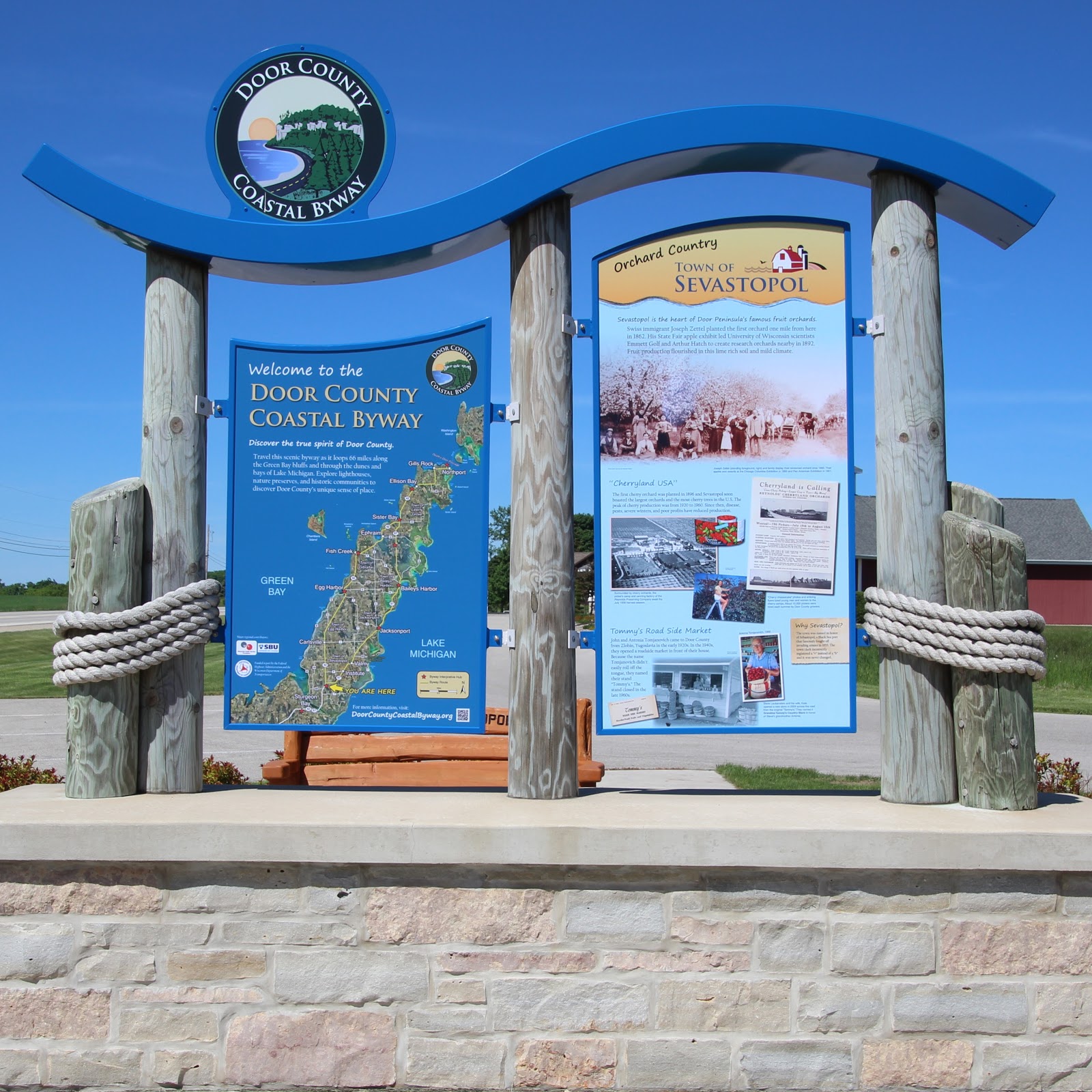Wisconsin Historical Markers Door County Coastal Byway Town Of