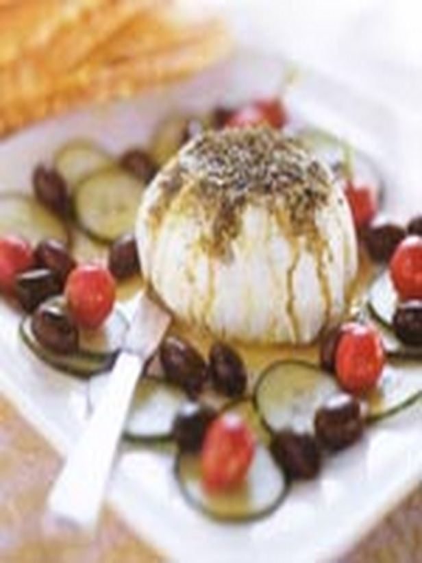 Lebanese Food Lebanese Yogurt Cheese with Za'Atar and Olives Recipe