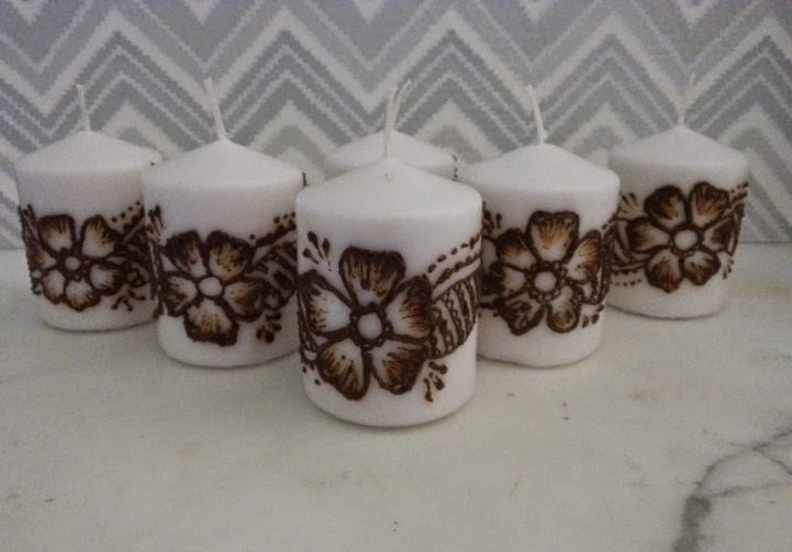 تزيين شموع العروس بالحناء Dz Fashion