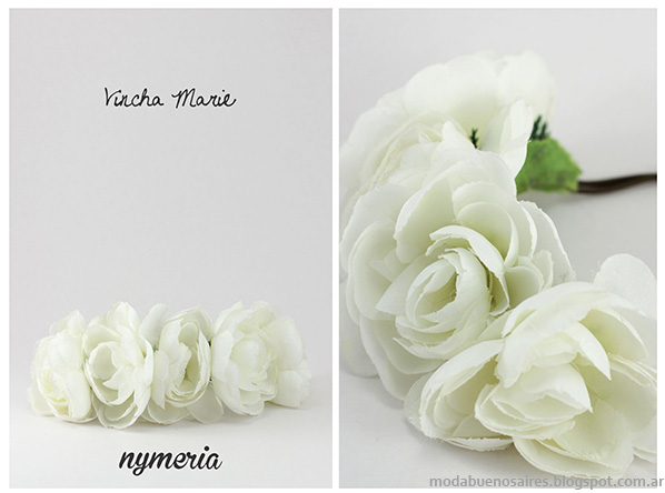 Vinchas con flores 2014. Accesorios de Moda 2014. Nymeria verano 2014.
