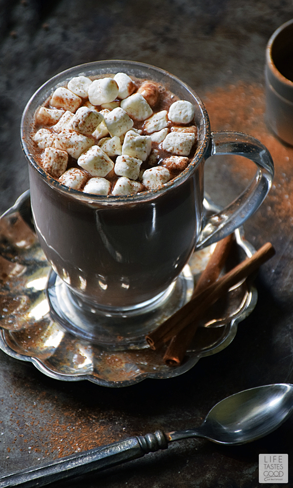 Hot chocolate just got better, y'all! Easy Nutella Hot Chocolate | by Life Tastes Good is a splendid treat I just want to sip on forever! With just two ingredients it's easy to whip up anytime! #LTGrecipes
