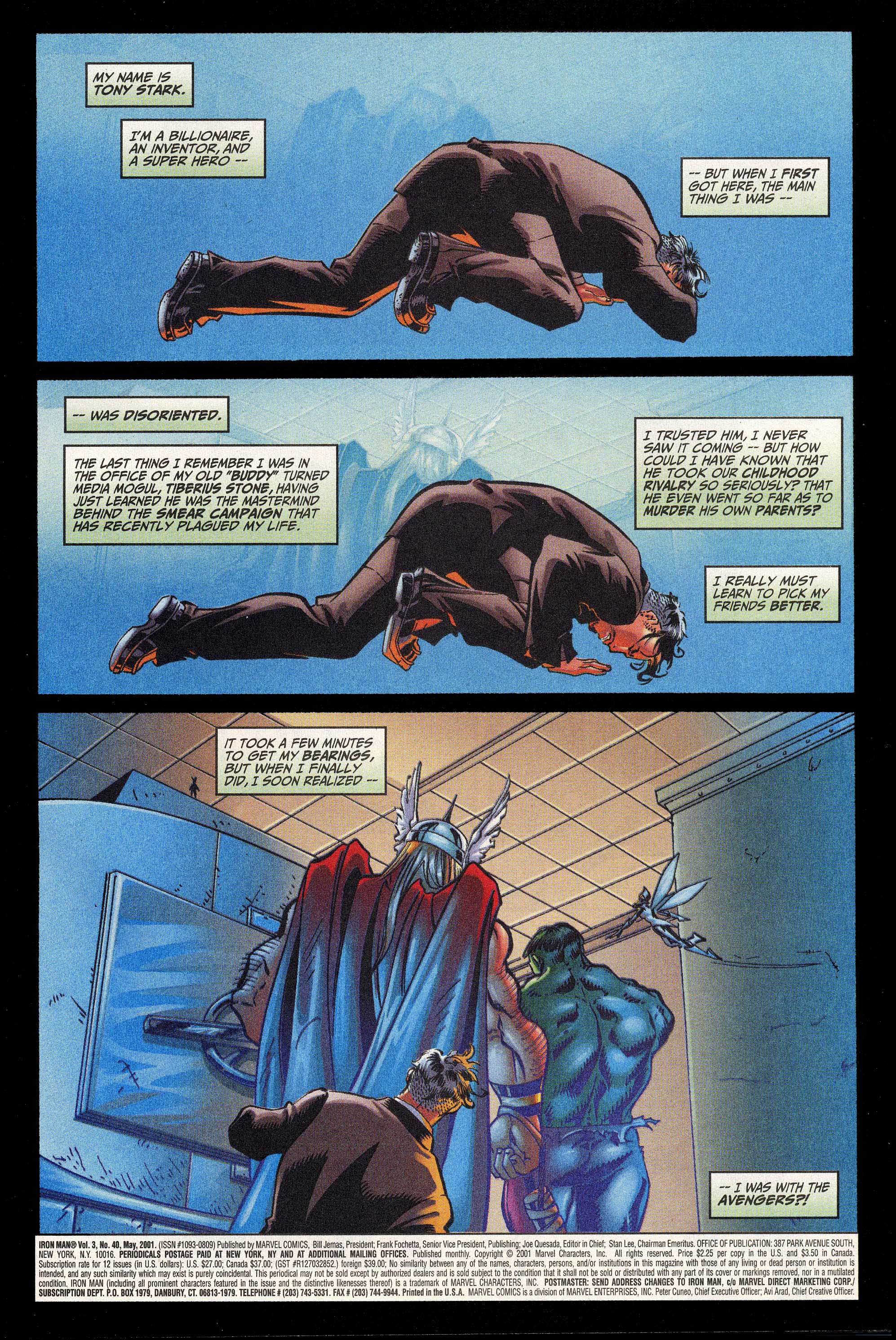 Read online Iron Man (1998) comic -  Issue #40 - 2