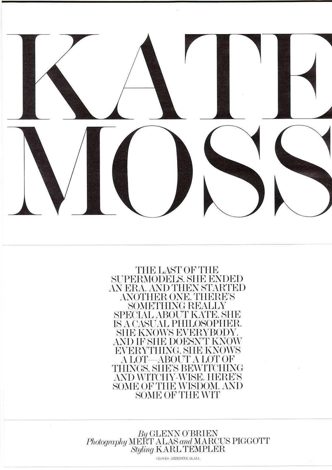 MAJO: Timeless Kate Moss