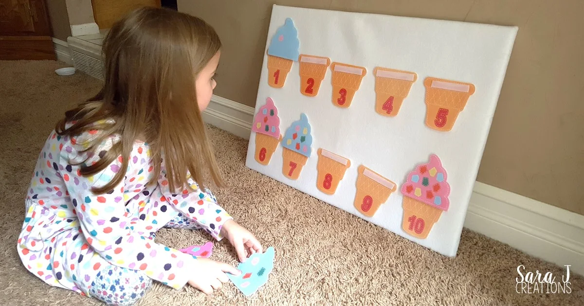 A fun and simple counting activity that is perfect for kindergarten or preschool.