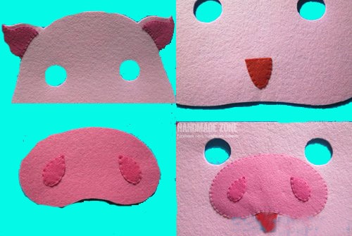 Cách làm đồ chơi trung thu bằng giấy - mặt nạ thú bằng vải