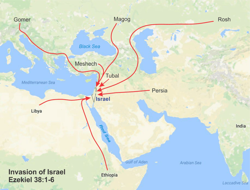 Ezekiel Israel Map