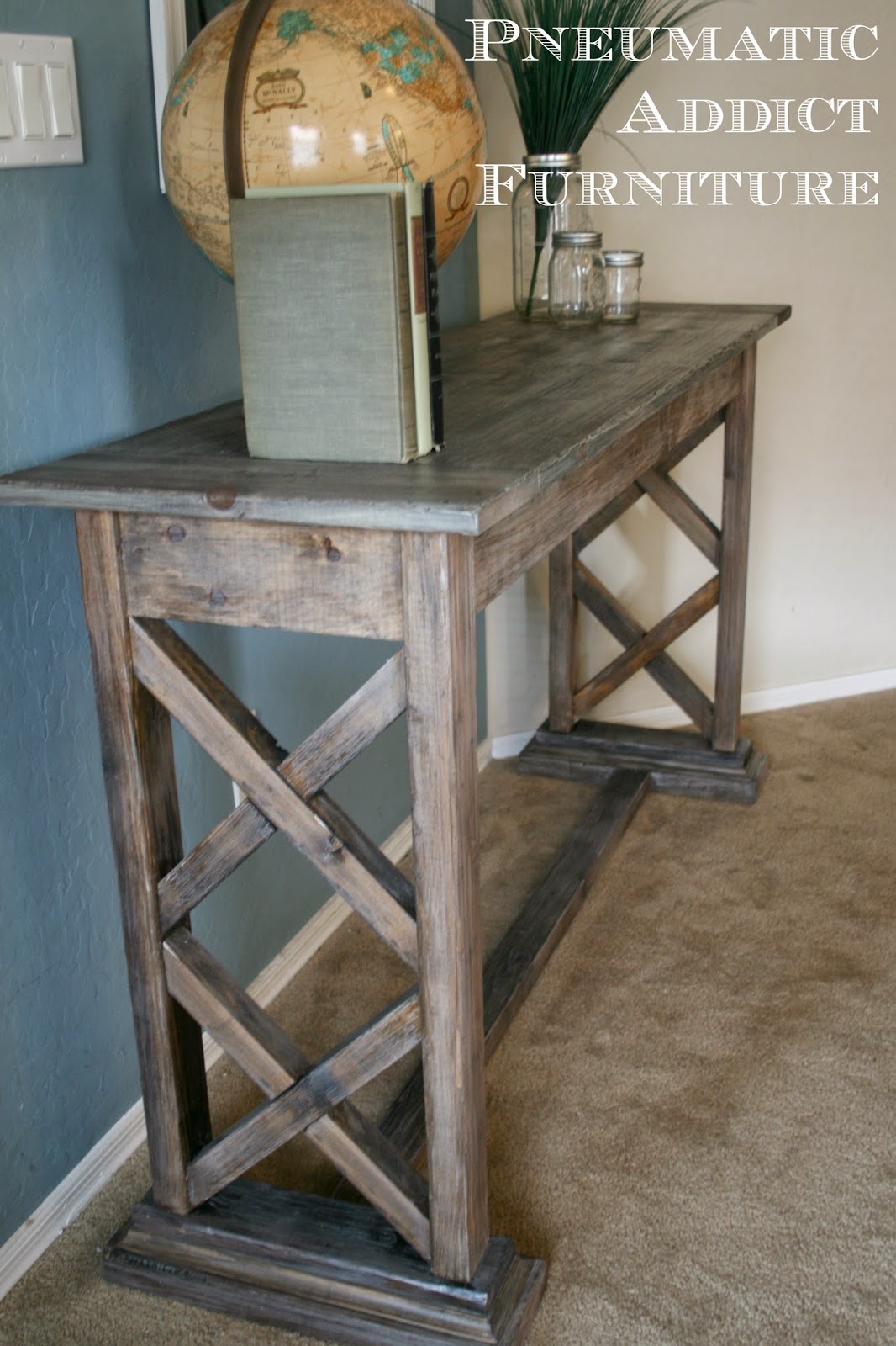 Double X Trestle Console Pneumatic Addict