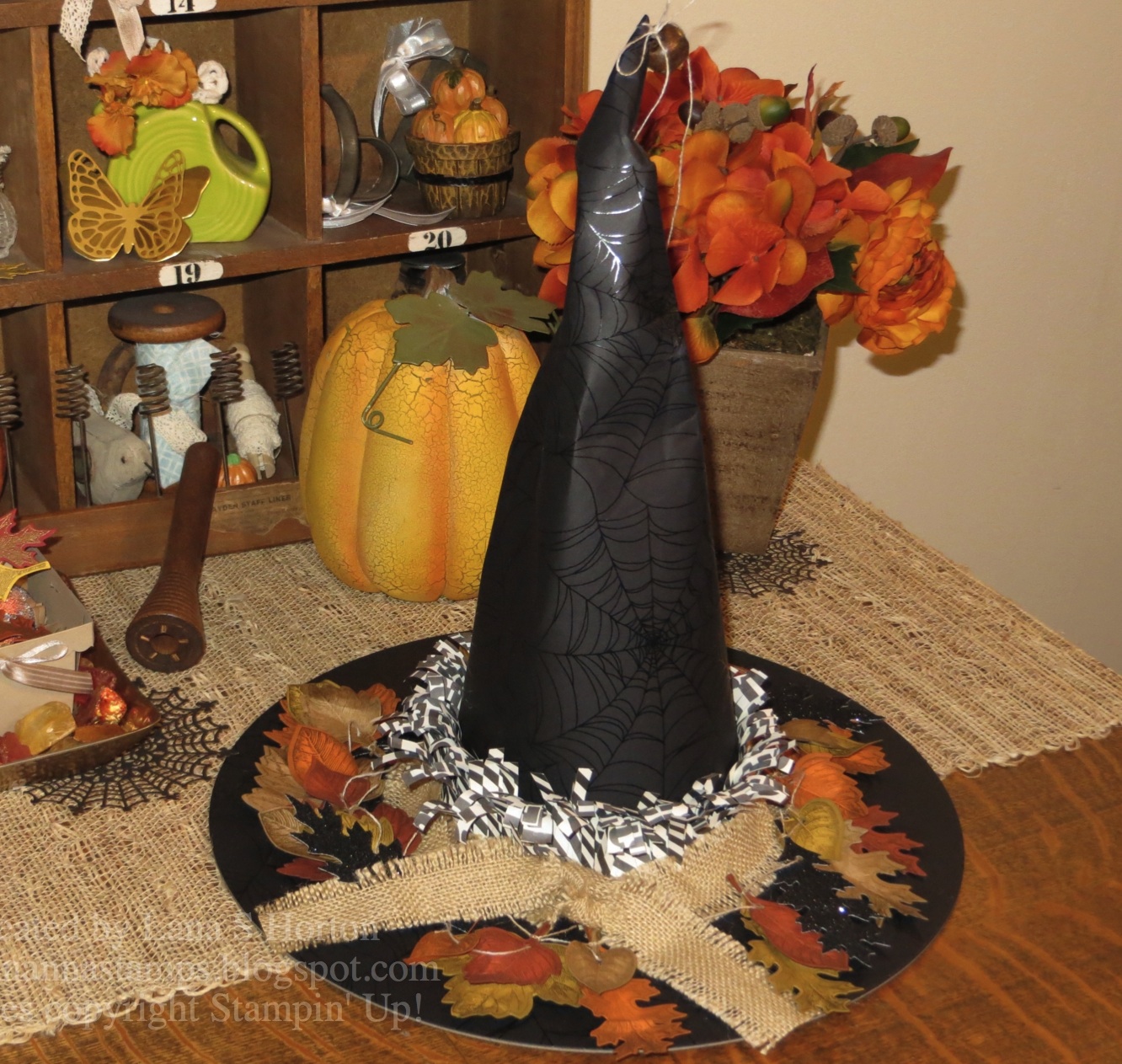 Stamping with Nanna: A Wonderful Party Hat for My Fall Decor