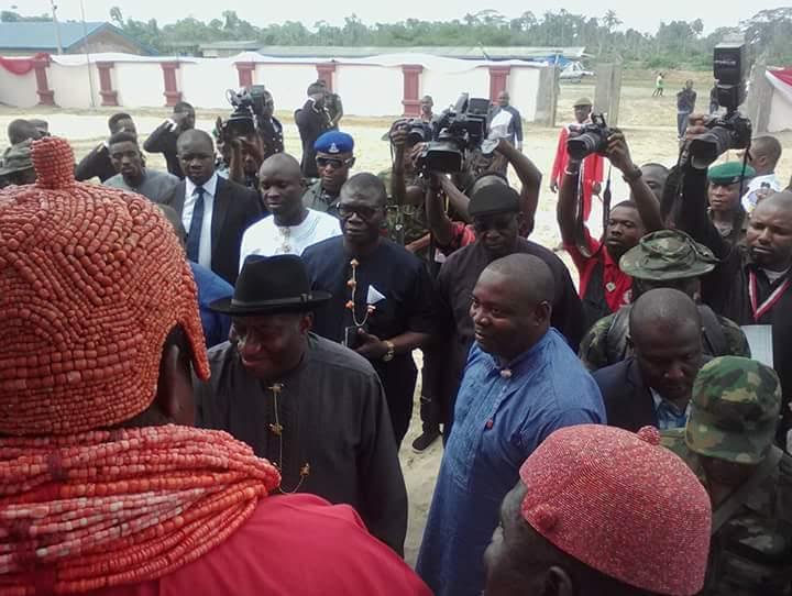 Photos: Goodluck Jonathan in Delta state for the coronation of new ...