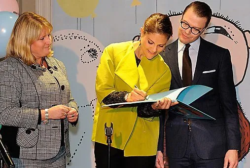 Crown Princess Victoria and Prince Daniel at the the opening of the Alfie Atkins Culture Centre