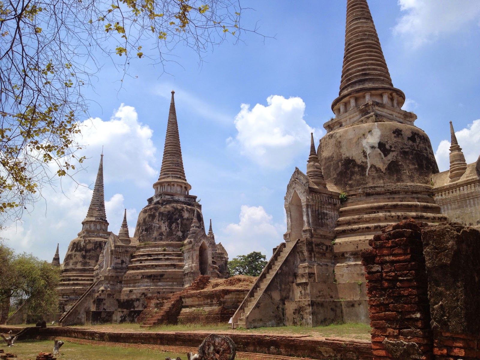 Ayutthaya - Wat Phra Si Sanphet is the largest temple in Ayutthaya and it's housed on the grounds of the former royal palace