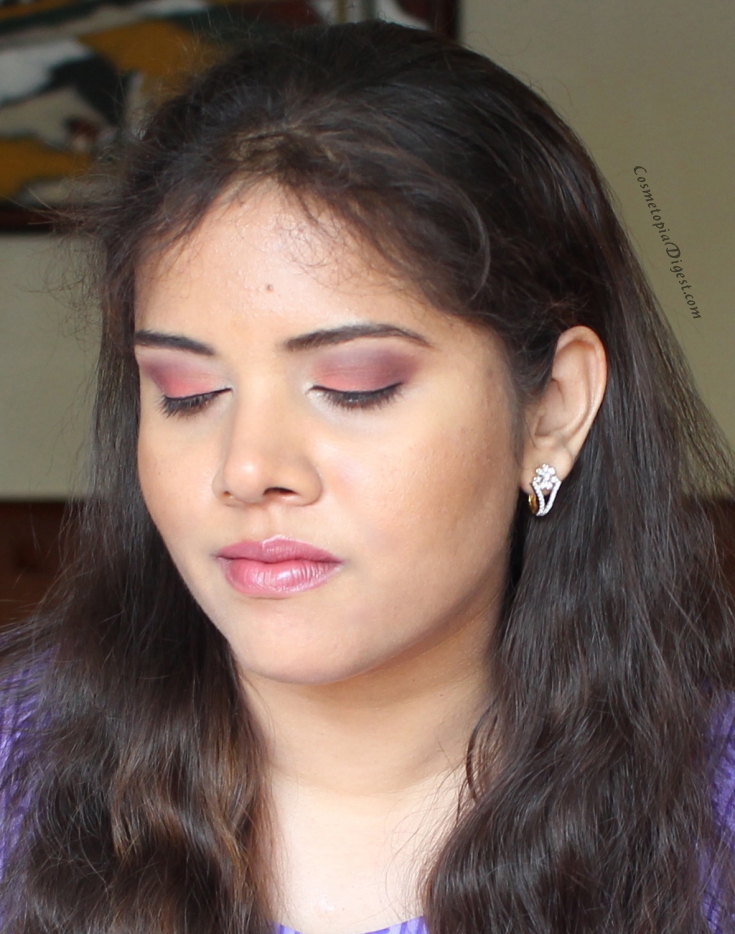 Orange and plum eye makeup look for Fall; FOTD with CoverFX Custom Cover Drops.