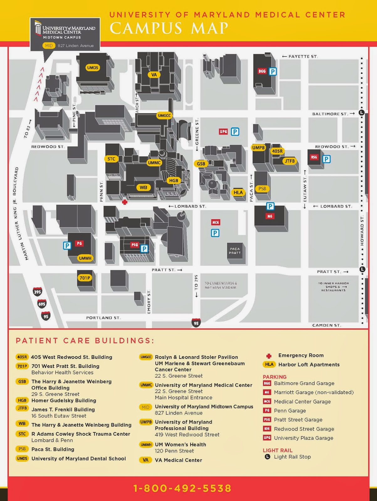 UMMC Campus Map