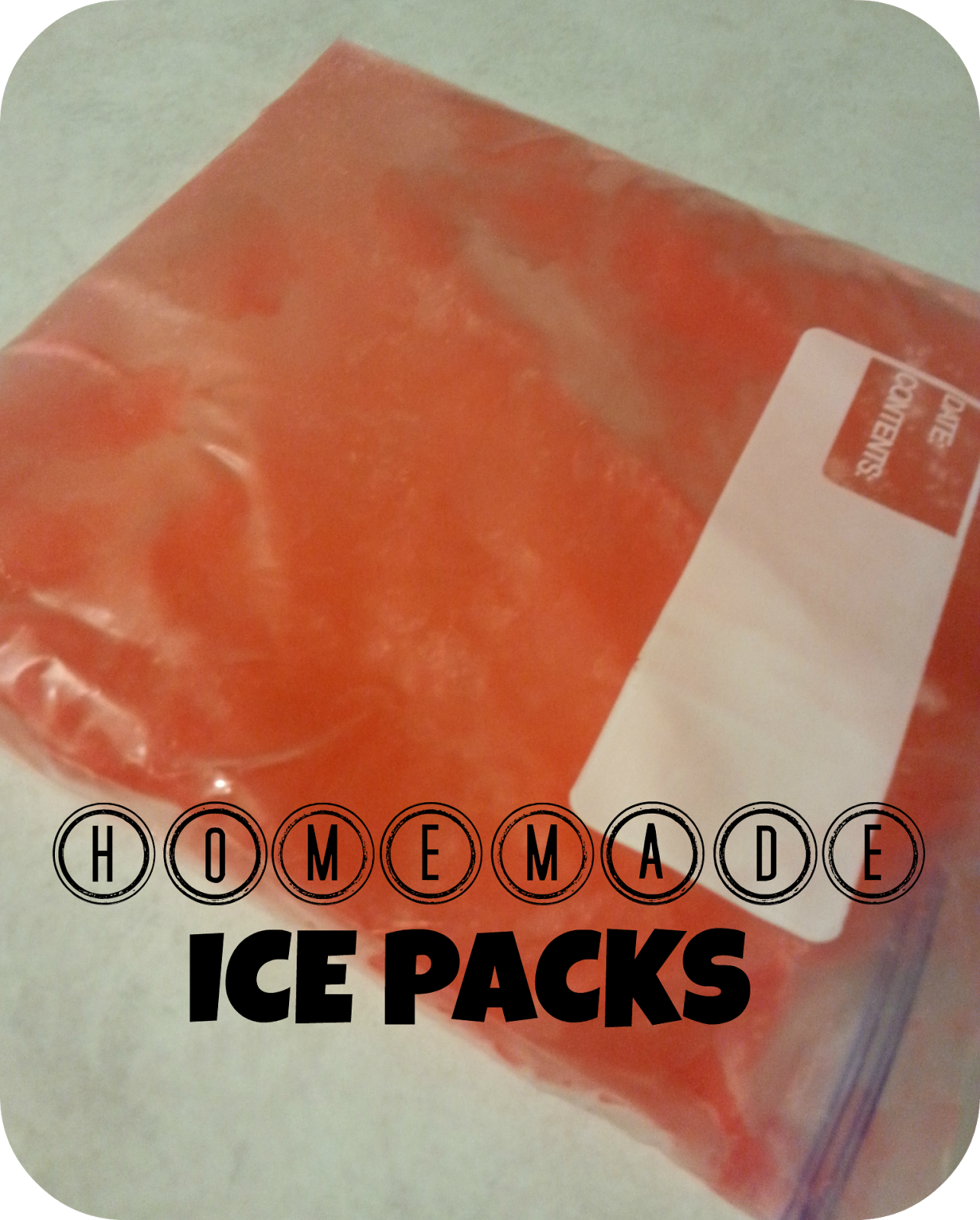 The Better Baker Homemade Ice Packs (2 simple ingredients!)