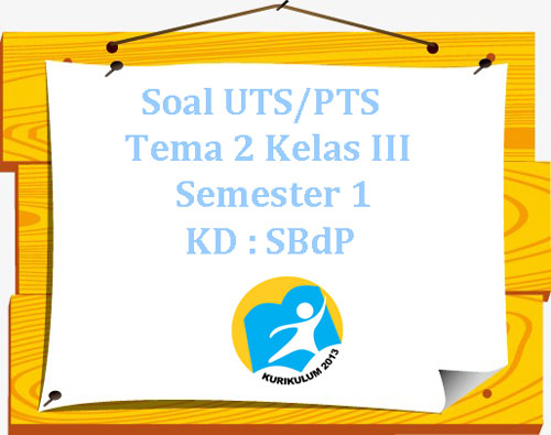 Soal UTS/ PTS K13 Tema 2 Kelas 3 Semester 1 KD : SBdP ~ Juragan Les