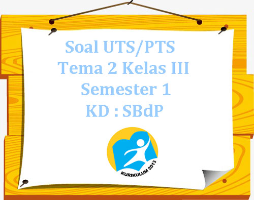 Soal Uts Pts K13 Tema 2 Kelas 3 Semester 1 Kd Sbdp
