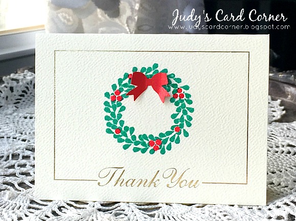 Judy's Card Corner: Christmas Thank You Cards