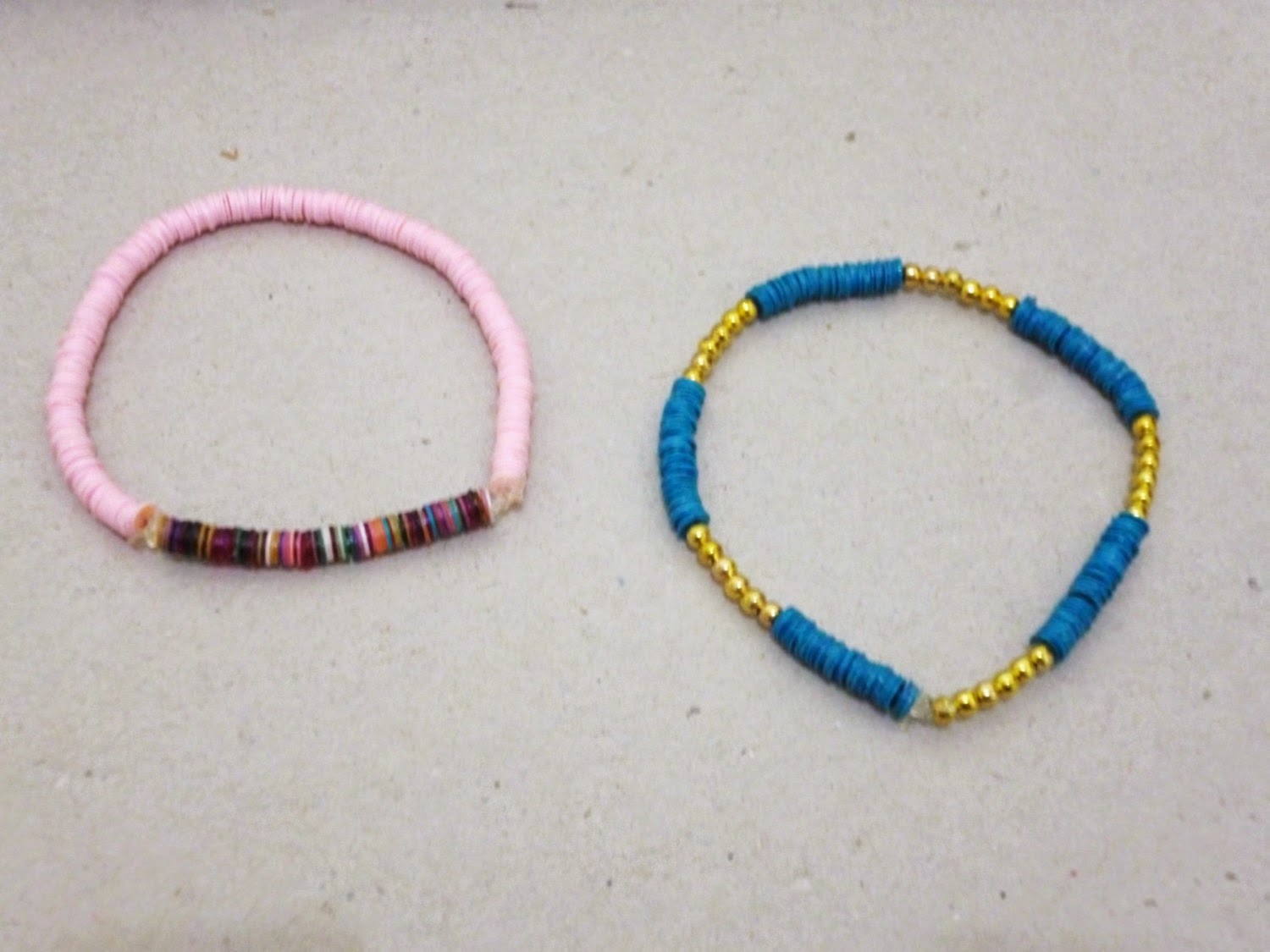 Jade Eclectic DIY Faux Tribal Disc Bracelets