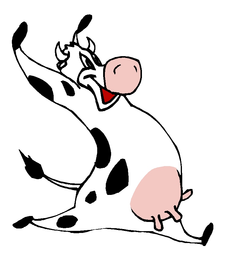 dancing cows coloring pages - photo #31