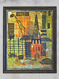 Autumn Cityscape, collage by Annake