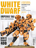 Portada de la edición española del número 400 de la revista White Dwarf
