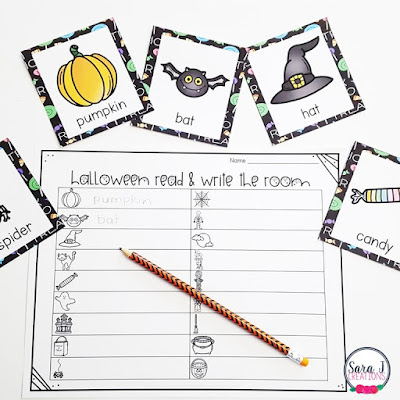 Grab your free Halloween themed read and write the room, ABC order and writing prompt paper to gear up your classroom for Halloween.