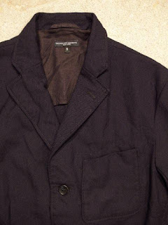 Engineered Garments "Baker Jacket in Navy Uniform Serge" Fall/Winter 2015 SUNRISE MARKET