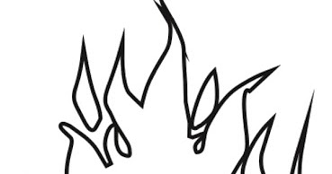 Desenhos para colorir de tocha em fogo 