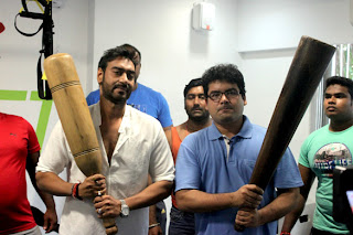 Ajay Devgn visits The Hive Gym images