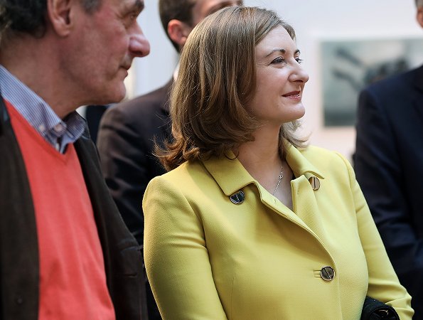 Princess Stephanie visited the Salon 2019 of the Luxembourg Art Circle (CAL) at Tramsschapp Culture Center