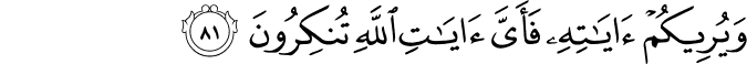 Surat Al Mu'min Ayat 81