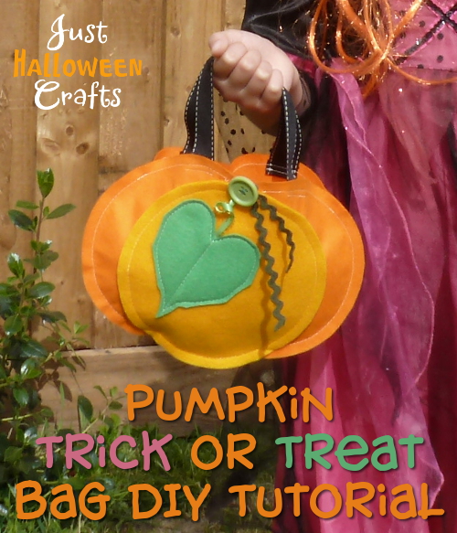 Pumpkin Trick or Treat Bag Felt Pattern