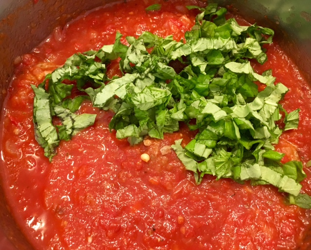 Mystery Lovers' Kitchen Herbalicious Spaghetti and Meatballs recipe LucyBurdette