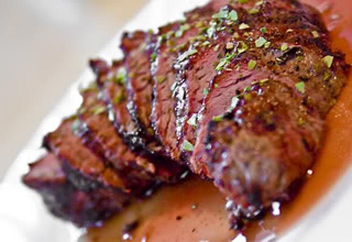 filet de chevreuil | les pieds sous la table