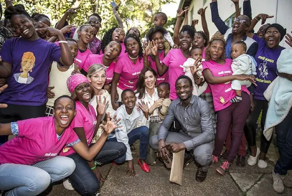 Crown Princess Mary donned traditional African dress in Kenya, she was joined by Danish Minister Ulla Toernaes