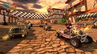 تحميل لعبة سباق الشاطئ Beach Buggy Racing مهكرة جاهزة للاندرويد