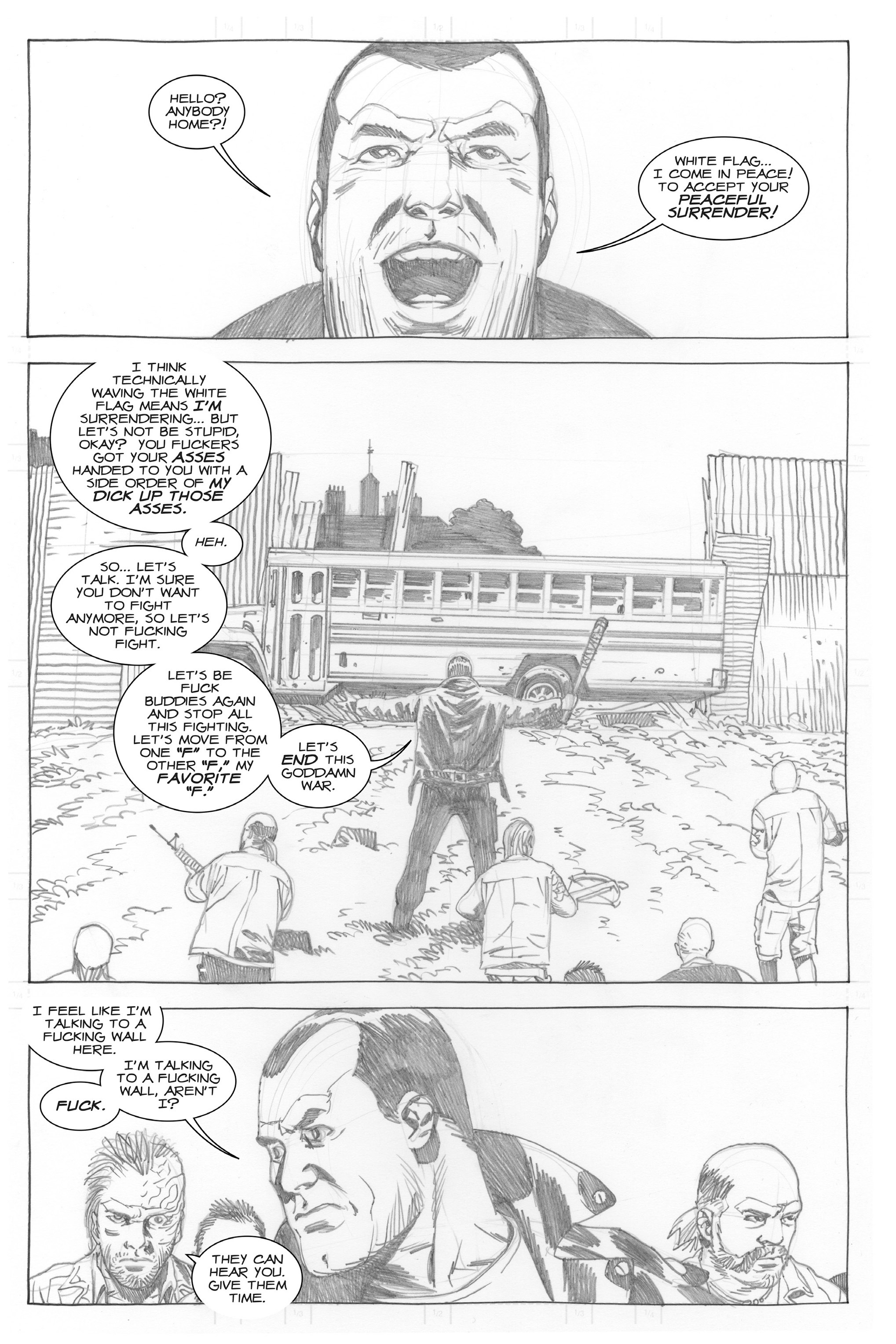 Read online The Walking Dead comic -  Issue # _All Out War Artist Proof Edition - 221