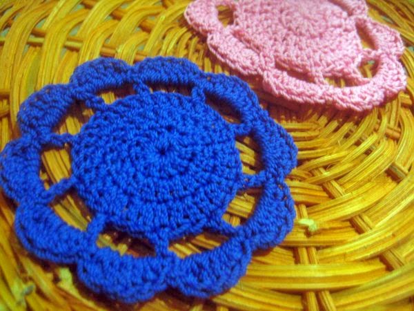 pola tatakan gelas crochet
