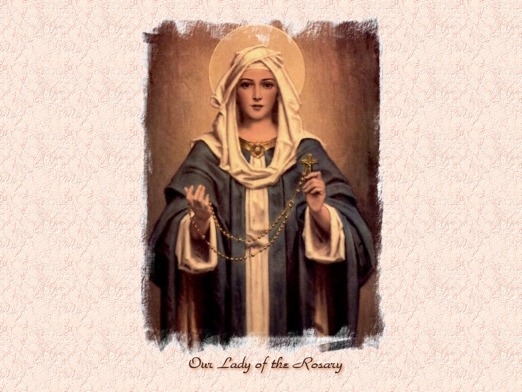Saint October 7 Our Lady of the Rosary Feast Rosary Plenary Indulgence