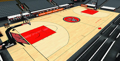 NBA 2K14 Raptors HD Court Mod