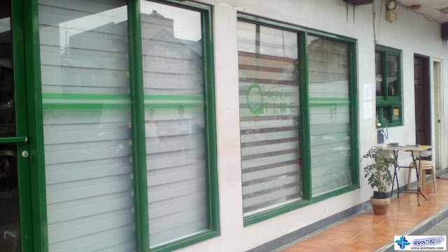 Frosted Stickers for Glass Windows - Laundry Time, Cavite