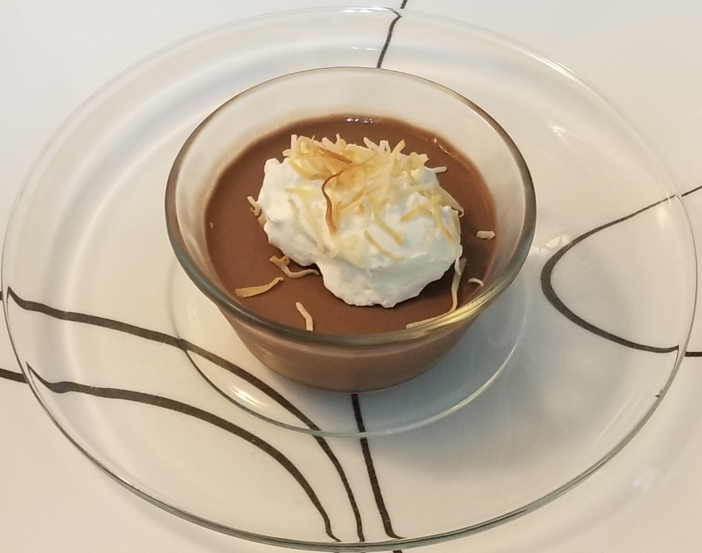 Carrie's Kitchen Creations Low Carb Chocolate & Coconut Pudding (With Coconut Whipped Cream