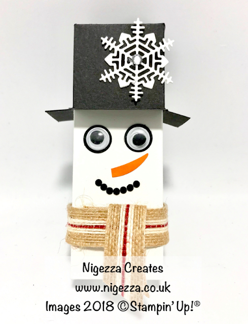 InspireINK Secret Santa Blog Hop Nigezza Creates Snowman Gift Box