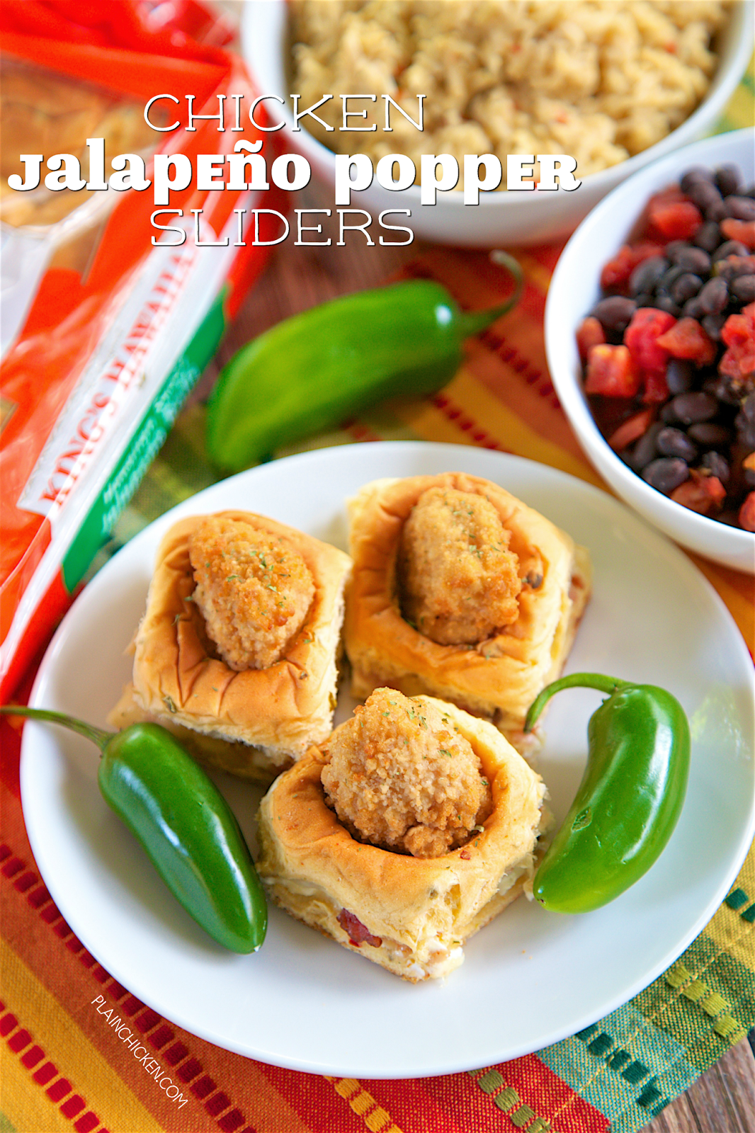 Chicken Jalapeno Popper Sliders Plain Chicken