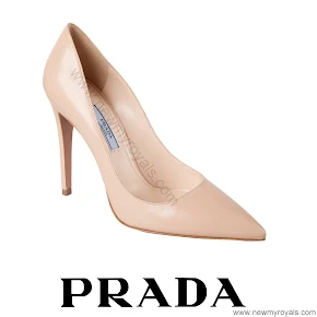 Crown princess Mary wore PRADA Nude Pointed Toe Pump