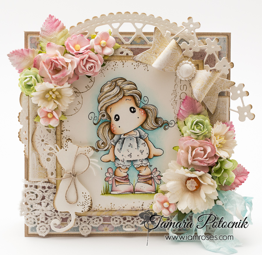 Tilda with ribbon shoes I am roses – Handmade By Tamara