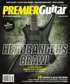 Premier Guitar - January 2015 | ISSN 1945-0788 | TRUE PDF | Mensile | Professionisti | Musica | Chitarra
Premier Guitar is an American multimedia guitar company devoted to guitarists. Founded in 2007, it is based in Marion, Iowa, and has an editorial staff composed of experienced musicians. Content includes instructional material, guitar gear reviews, and guitar news. The magazine  includes multimedia such as instructional videos and podcasts. The magazine also has a service, where guitarists can search for, buy, and sell guitar equipment.
Premier Guitar is the most read magazine on this topic worldwide.