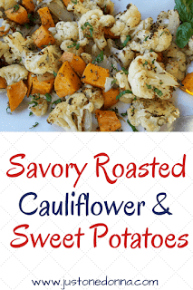 Savory Roasted Cauliflower and Sweet Potatoes
